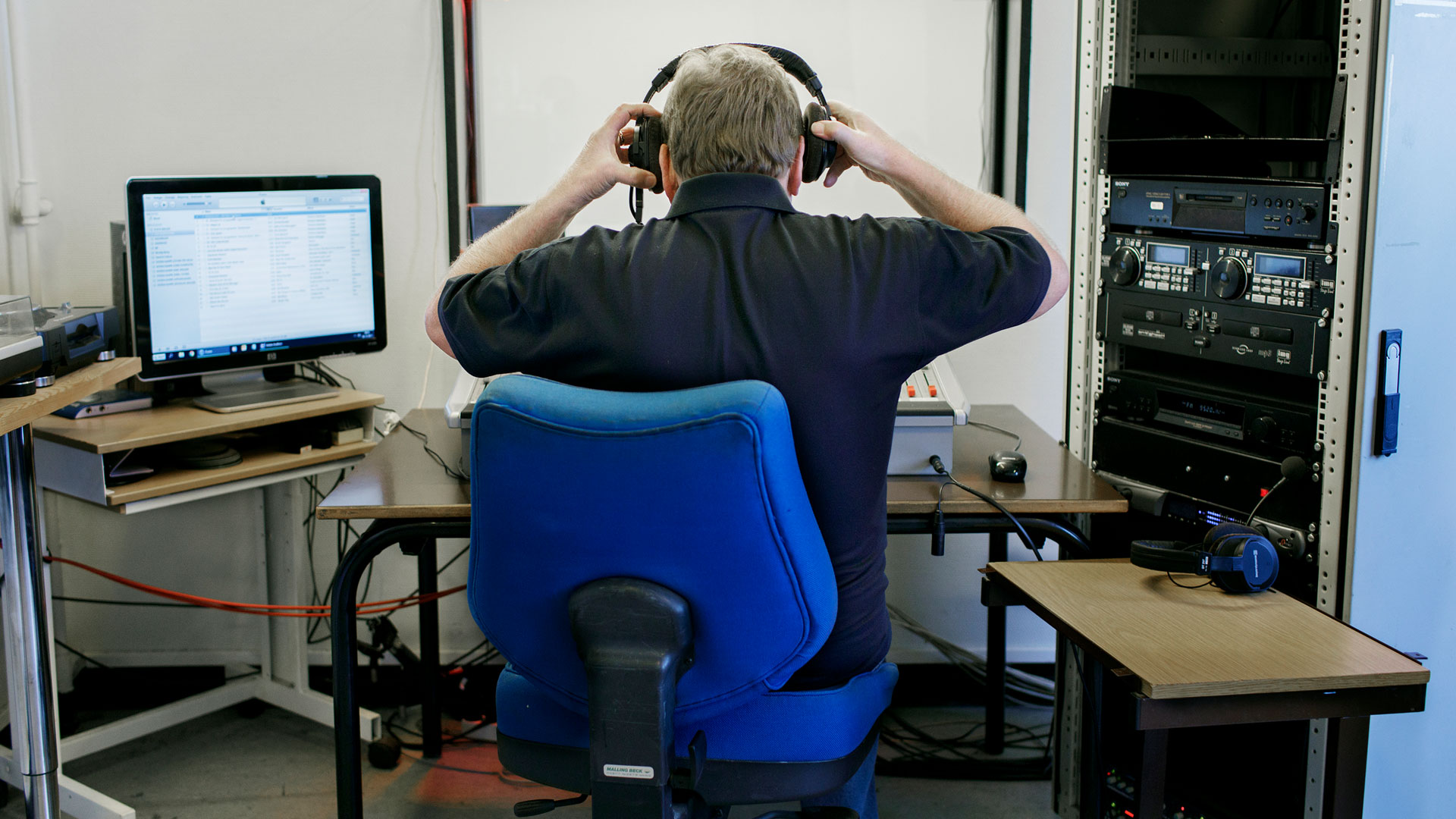 Jan Nørregren er daglig leder og vært på Hvidovre Nærradio. Foto: Martin Fält Hansen